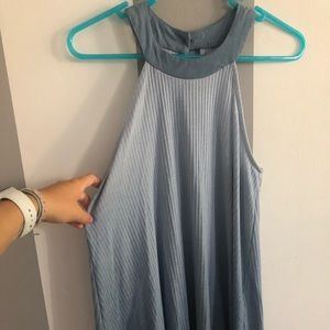 ombré blue halter looking dress